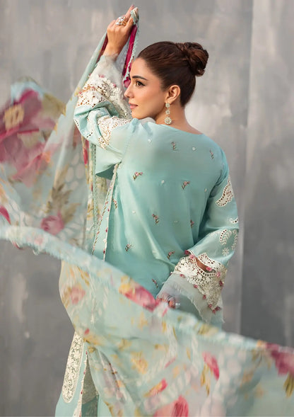 MP1127 - Summer 3PC Lawn Chikenkari Embroidered Shirt