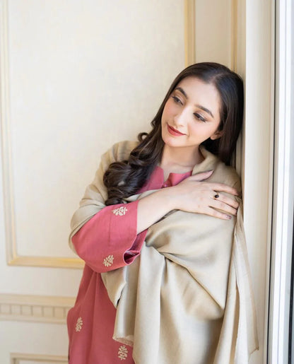 MP611-WINTER 3PC Dhanak suit with Dhanak Shawll