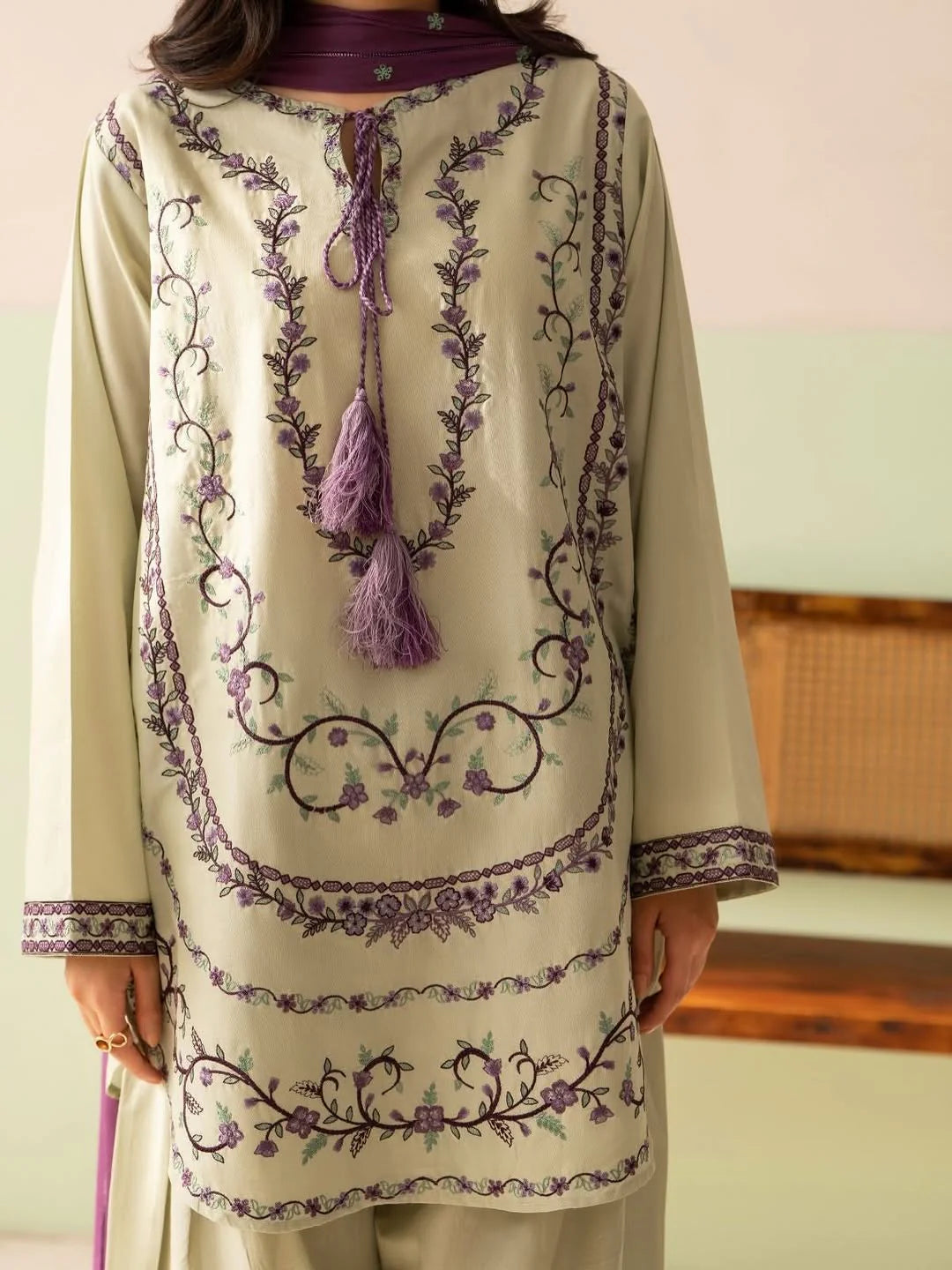 MP1210 - Baroque - Summer-3PC Lawn Embroidered Suit