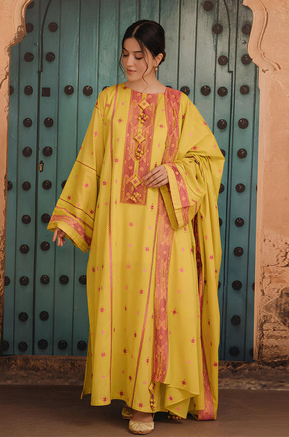 MP752-SUMMER 3PC Lawn Embroidered Shirt With Lawn Embroidered Dupatta