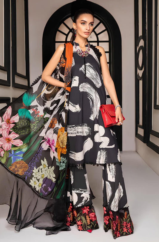 MP794-3 Piece Unstitched Digital Printed Airjet Lawn Suit