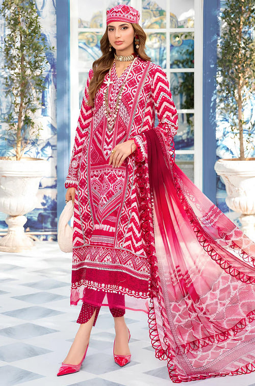 MP792-3 Piece Unstitched Digital Printed Airjet Lawn Suit