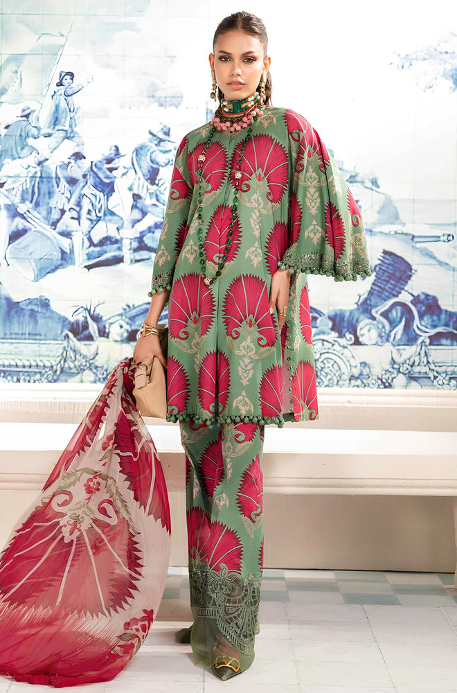 MP788-3 Piece Unstitched Digital Printed Airjet Lawn Suit