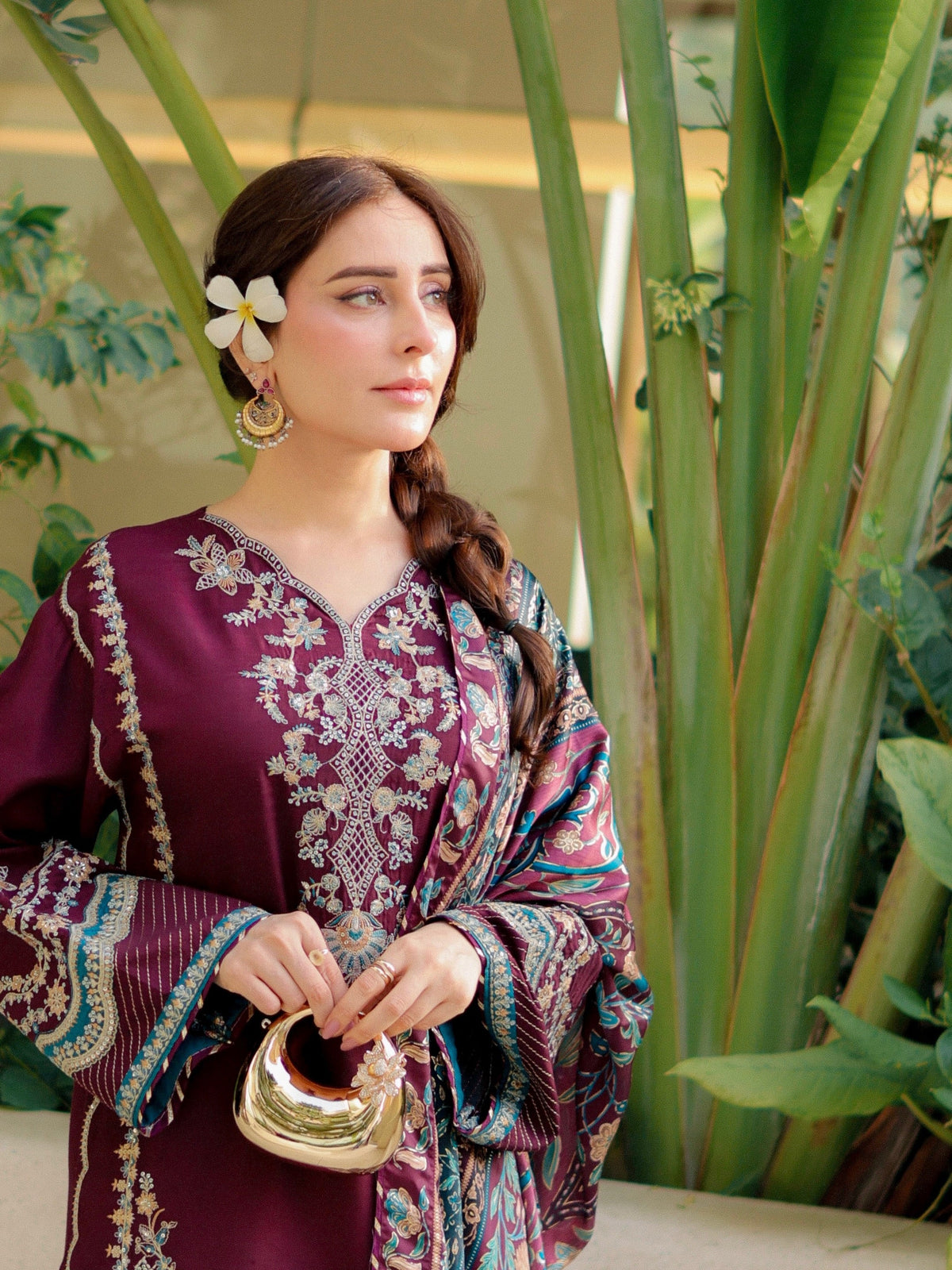 MP1316 - Sapphire - Winter 3PC Dhanak Embroidered Suit