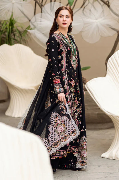MP1033 - Qalamkar - 3PC Lawn Embroidered Suit - SA0101