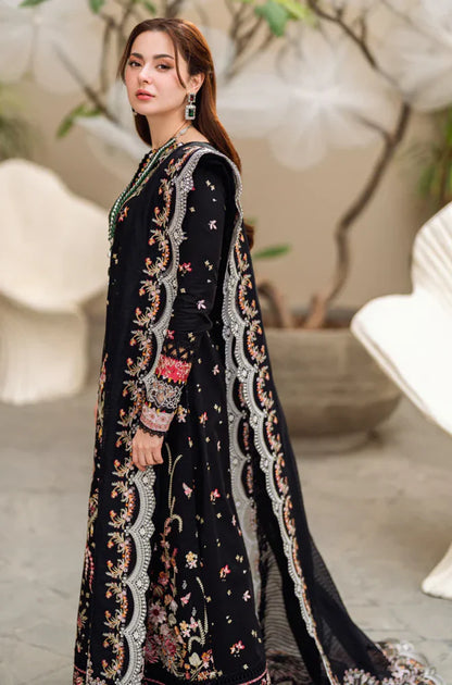 MP1033 - Qalamkar - 3PC Lawn Embroidered Suit - SA0101