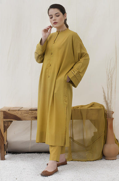 MP777-SUMMER 3PC Lawn Embroidered Shirt With Chiffon Embroidered Dupatta