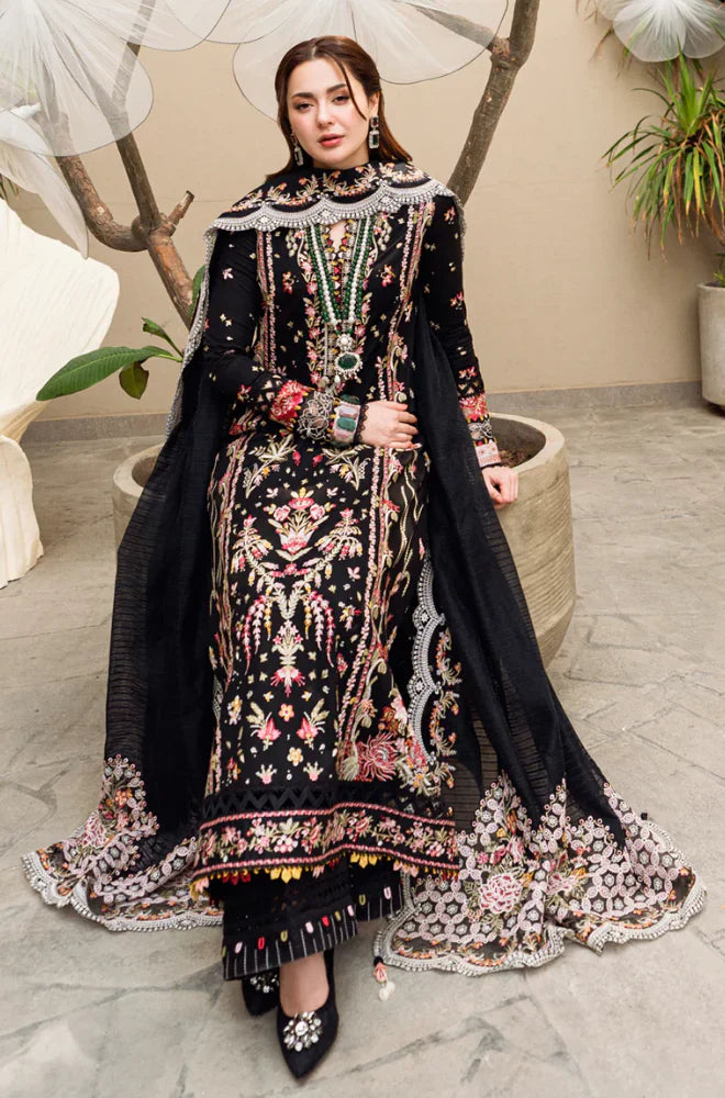 MP1033 - Qalamkar - 3PC Lawn Embroidered Suit - SA0101