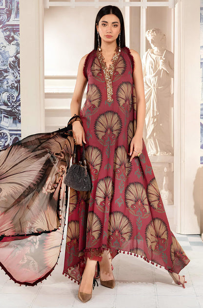 MP790-3 Piece Unstitched Digital Printed Airjet Lawn Suit