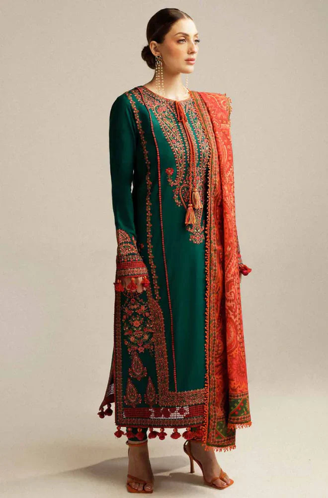MP994 - Hussain Rehar 3 Piece Embroidered Lawn Suit