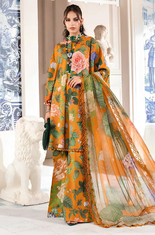 MP787-3 Piece Unstitched Digital Printed Airjet Lawn Suit