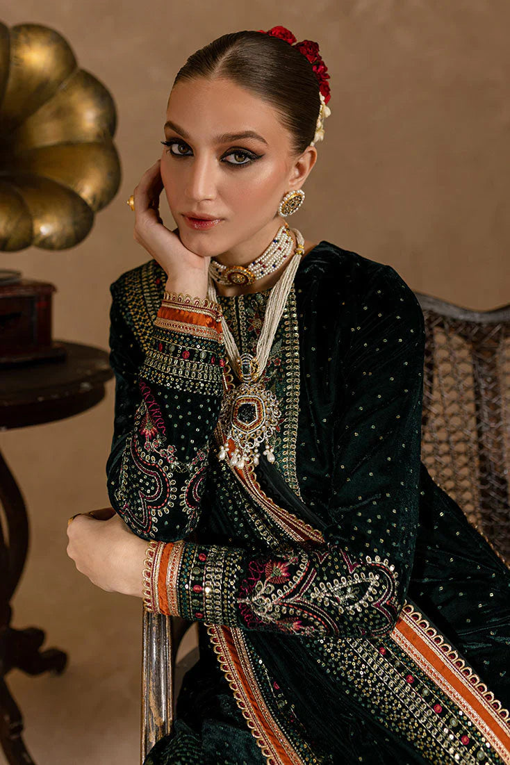 MP2019 - Ansub jahangir Embroidered Velvet 3piece suit - Rs.16,500.00 Rs.9,499.00