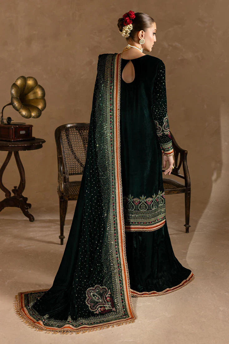 MP2019 - Ansub jahangir Embroidered Velvet 3piece suit - Rs.16,500.00 Rs.9,499.00