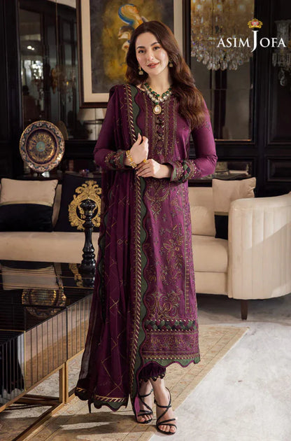 MP1104 - Asim Jofa - Summer 3PC Lawn Embroidered Suit
