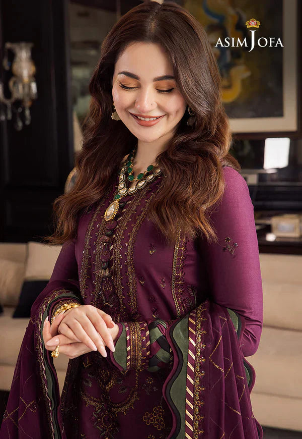MP1104 - Asim Jofa - Summer 3PC Lawn Embroidered Suit