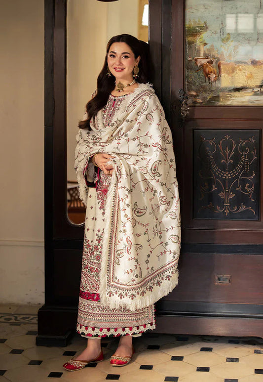 Mp3306 - Asim Jofa - Winter 3PC Dhanak Embroidered Suit