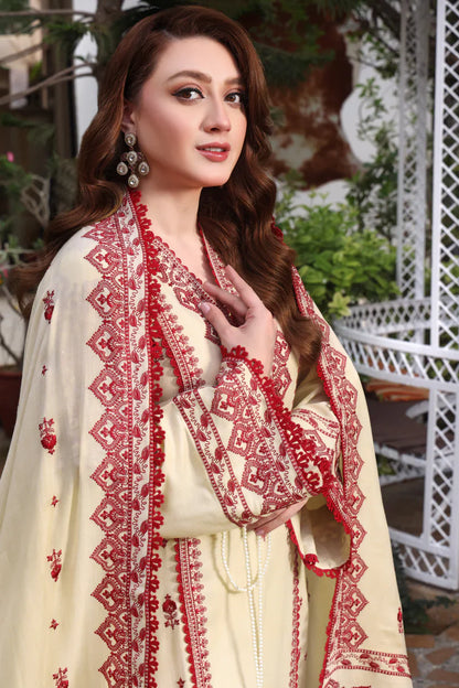 Mp3383-Asim Jofa - Winter 3PC Dhanak Embroidered Suit