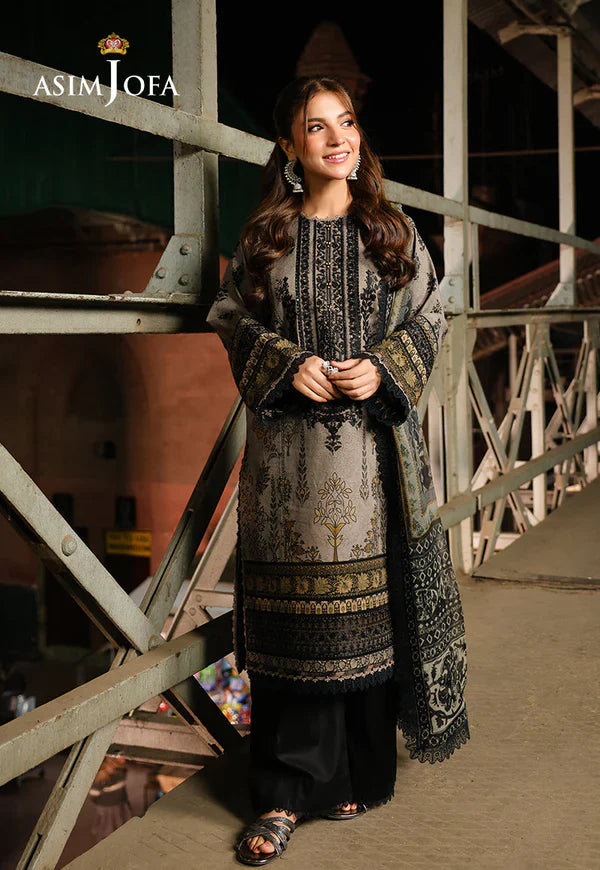 MP33410 - Asim Jofa - Winter 3PC Karandi Digital Print Dress