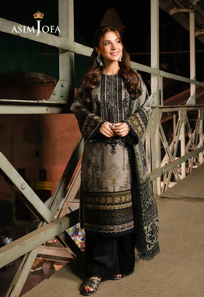 MP33410 - Asim Jofa - Winter 3PC Karandi Digital Print Dress
