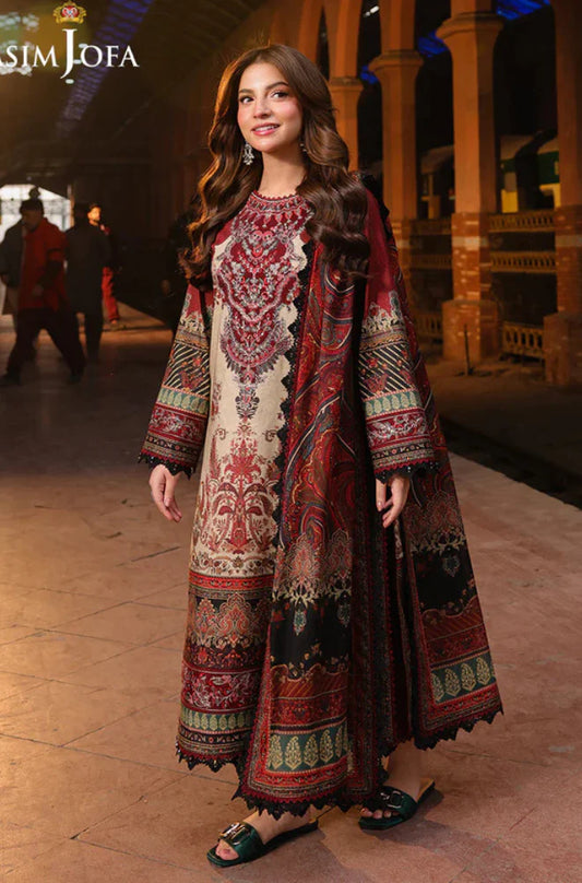 MP3397-Asim Jofa - Winter 3PC Karandi Digital Print Dress