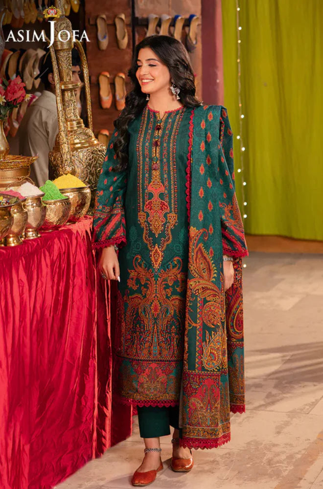 MP33402-Asim Jofa - Winter 3PC Karandi Digital Print Dress