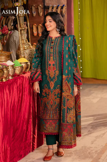 MP33402-Asim Jofa - Winter 3PC Karandi Digital Print Dress