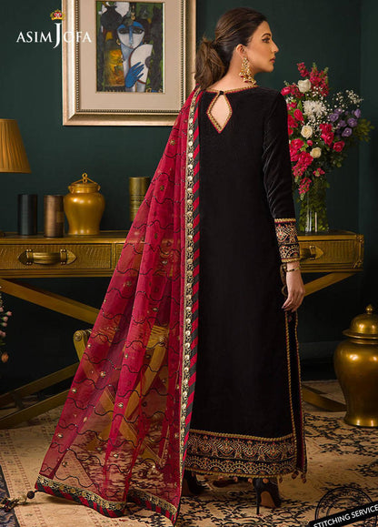 MP2013 - Asim jofa Embroidered Velvet 3piece suit -  Rs.12,000.00 Rs.6,499.00
