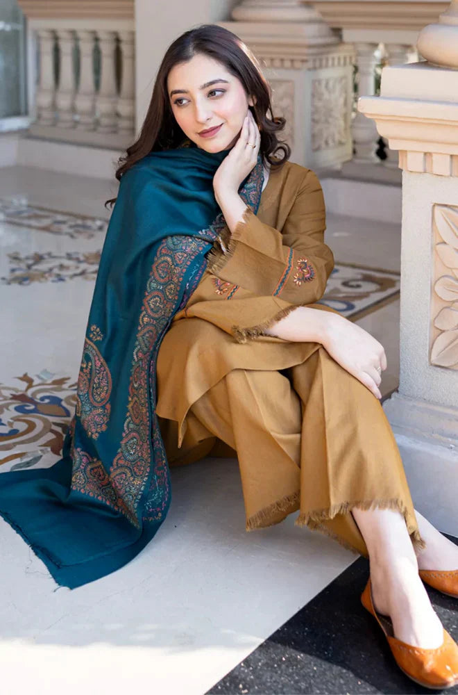 mp 3354 Asling - Winter 3PC Dhanak Embroidered Suit