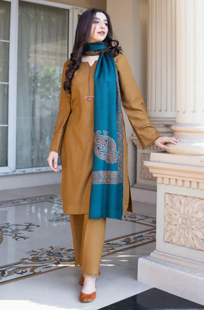 mp 3354 Asling - Winter 3PC Dhanak Embroidered Suit