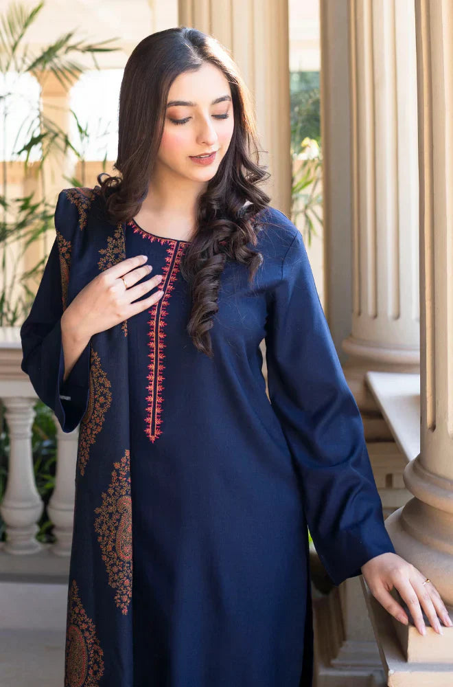MP3353 Asling - Winter 3PC Dhanak Embroidered Suit