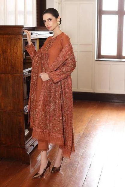 Mp3318 - Bareeze - Winter 3PC Dhanak Embroidered Suit