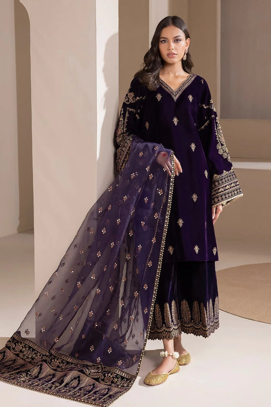 MP2029 - Baroque - Embroidered Velvet 3piece suit