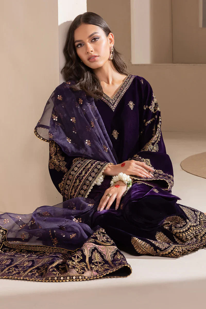 MP2029 - Baroque - Embroidered Velvet 3piece suit