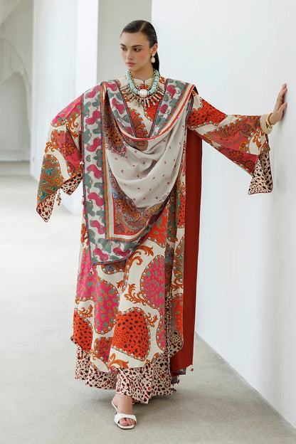 MP1322 - Baroque - Winter 3PC Karandi Digital Print Dress