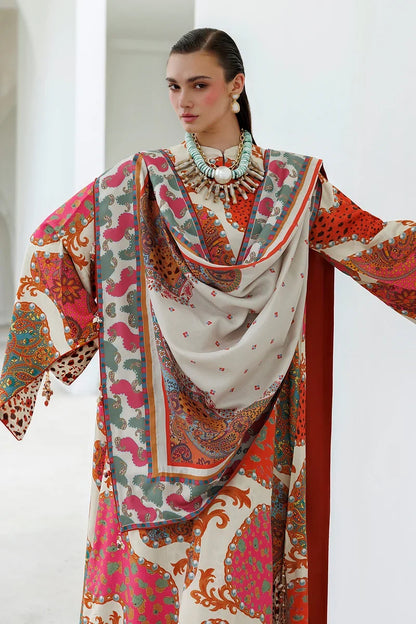 MP1322 - Baroque - Winter 3PC Karandi Digital Print Dress