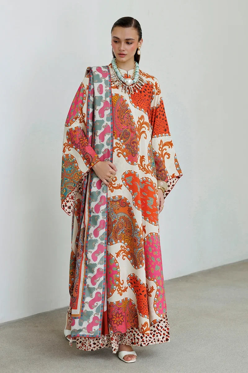 MP1322 - Baroque - Winter 3PC Karandi Digital Print Dress