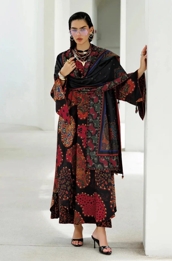MP1324 - Baroque - Winter 3PC Karandi Digital Print Dress