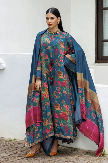 MP1323 - Baroque - Winter 3PC Karandi Digital Print Dress