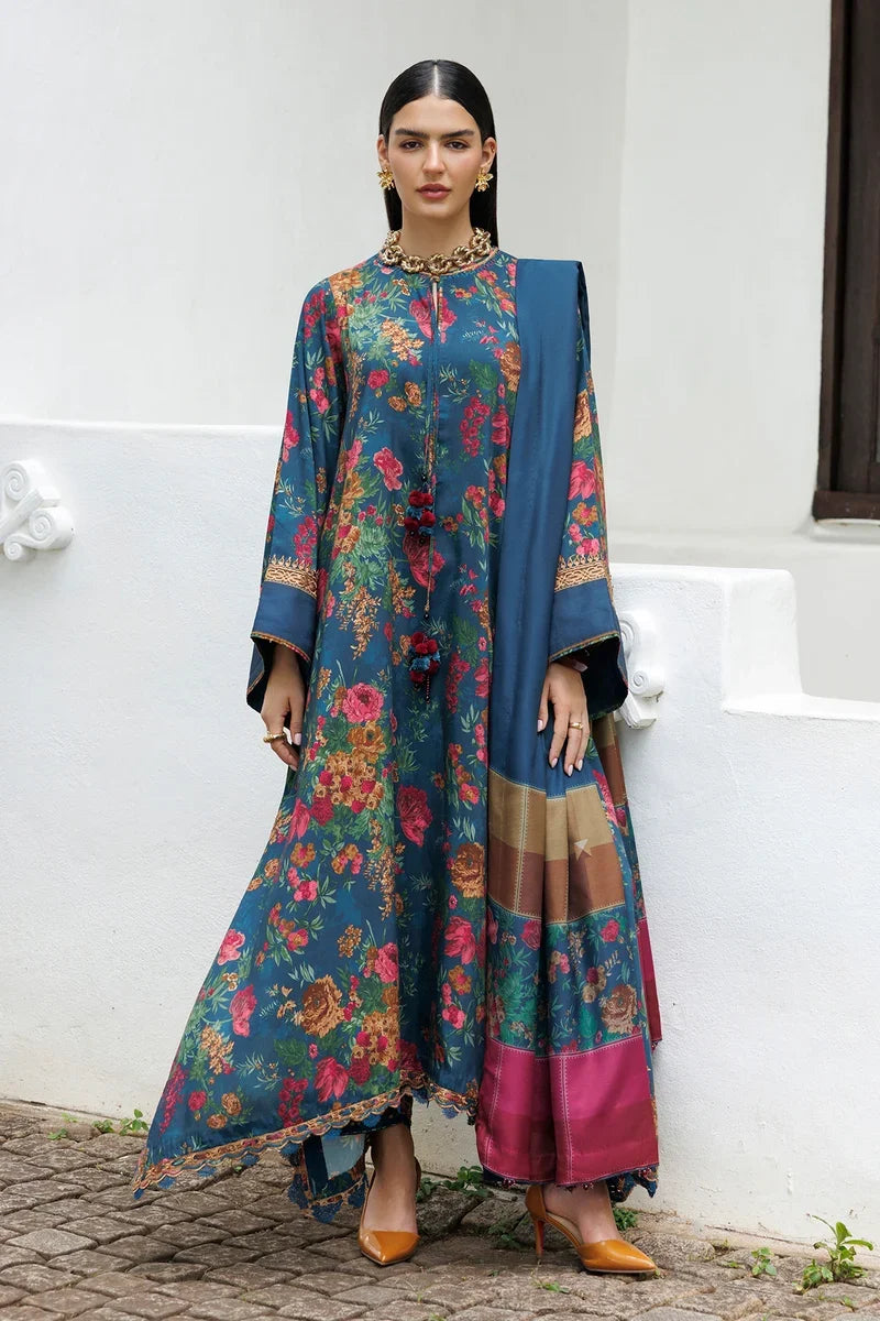 MP1323 - Baroque - Winter 3PC Karandi Digital Print Dress