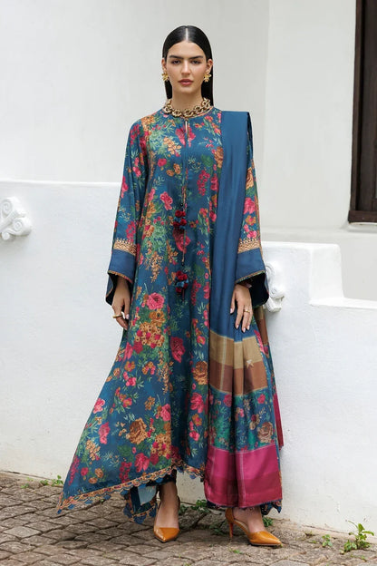MP1323 - Baroque - Winter 3PC Karandi Digital Print Dress