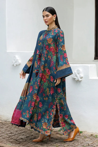 MP1323 - Baroque - Winter 3PC Karandi Digital Print Dress