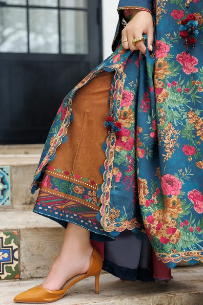 MP1323 - Baroque - Winter 3PC Karandi Digital Print Dress