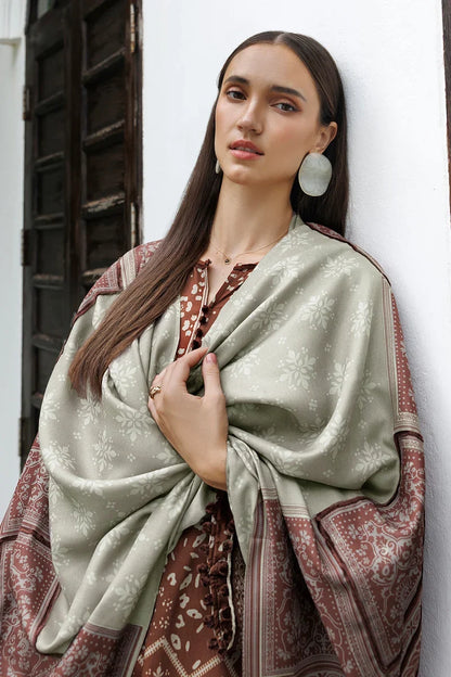 MP1325 - Baroque - Winter 3PC Karandi Digital Print Dress