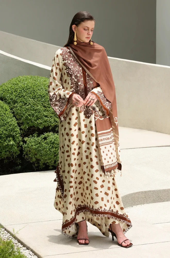 MP1327 - Baroque - Winter 3PC Karandi Digital Print Dress