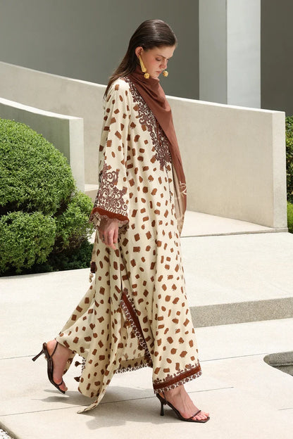MP1327 - Baroque - Winter 3PC Karandi Digital Print Dress