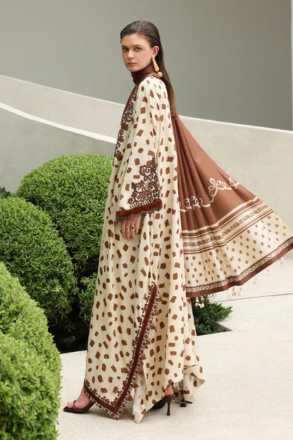 MP1327 - Baroque - Winter 3PC Karandi Digital Print Dress