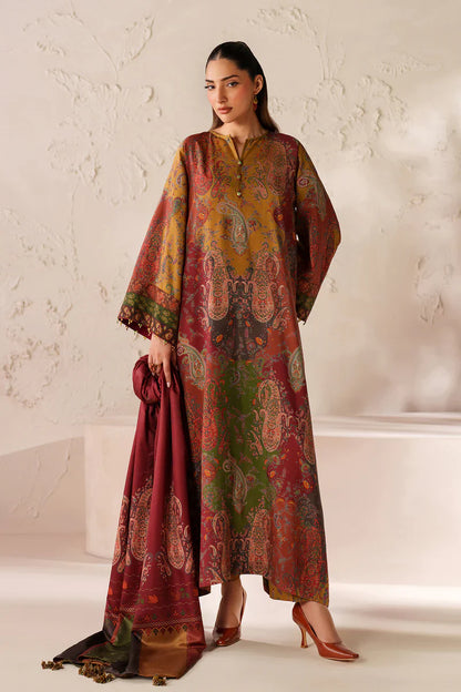 MP33405-Baroque - Winter 3PC Karandi Digital Print Dress