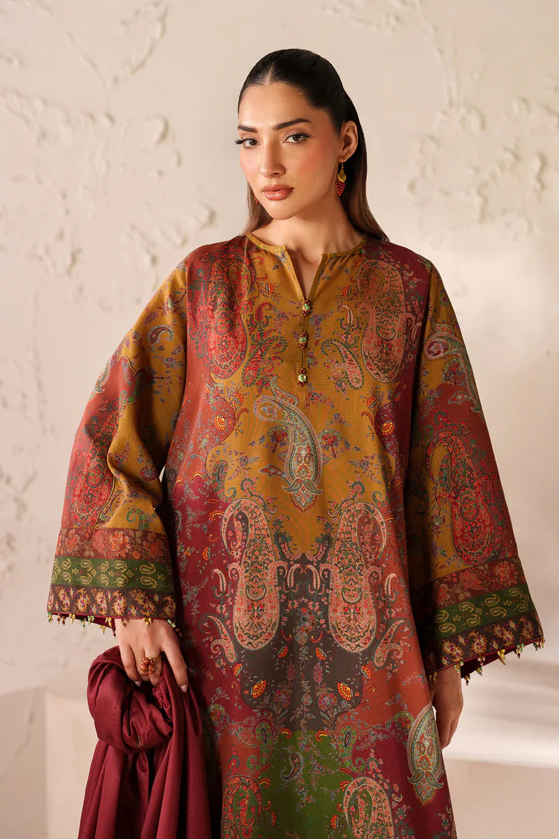 MP33405-Baroque - Winter 3PC Karandi Digital Print Dress