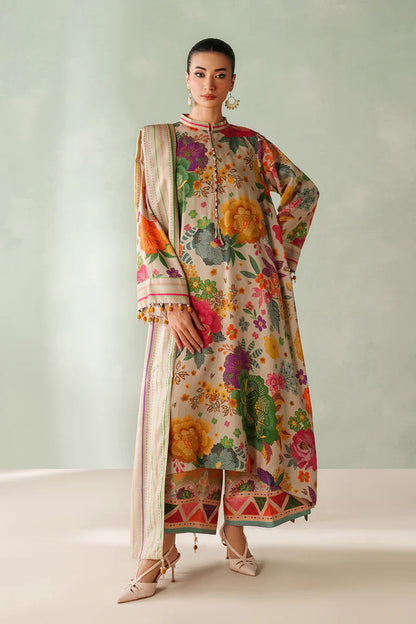 MP33406-Baroque - Winter 3PC Karandi Digital Print Dress