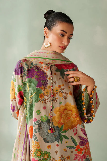 MP33406-Baroque - Winter 3PC Karandi Digital Print Dress